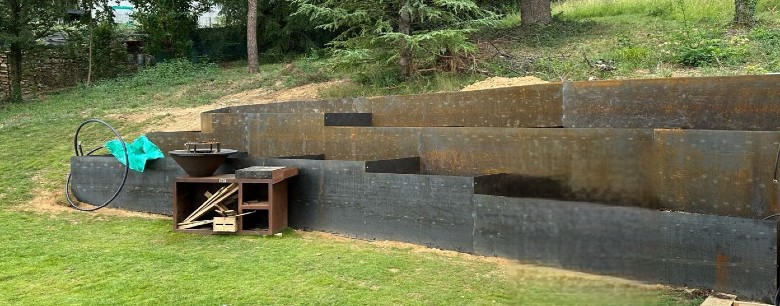 Aménagements extérieurs acier corten
