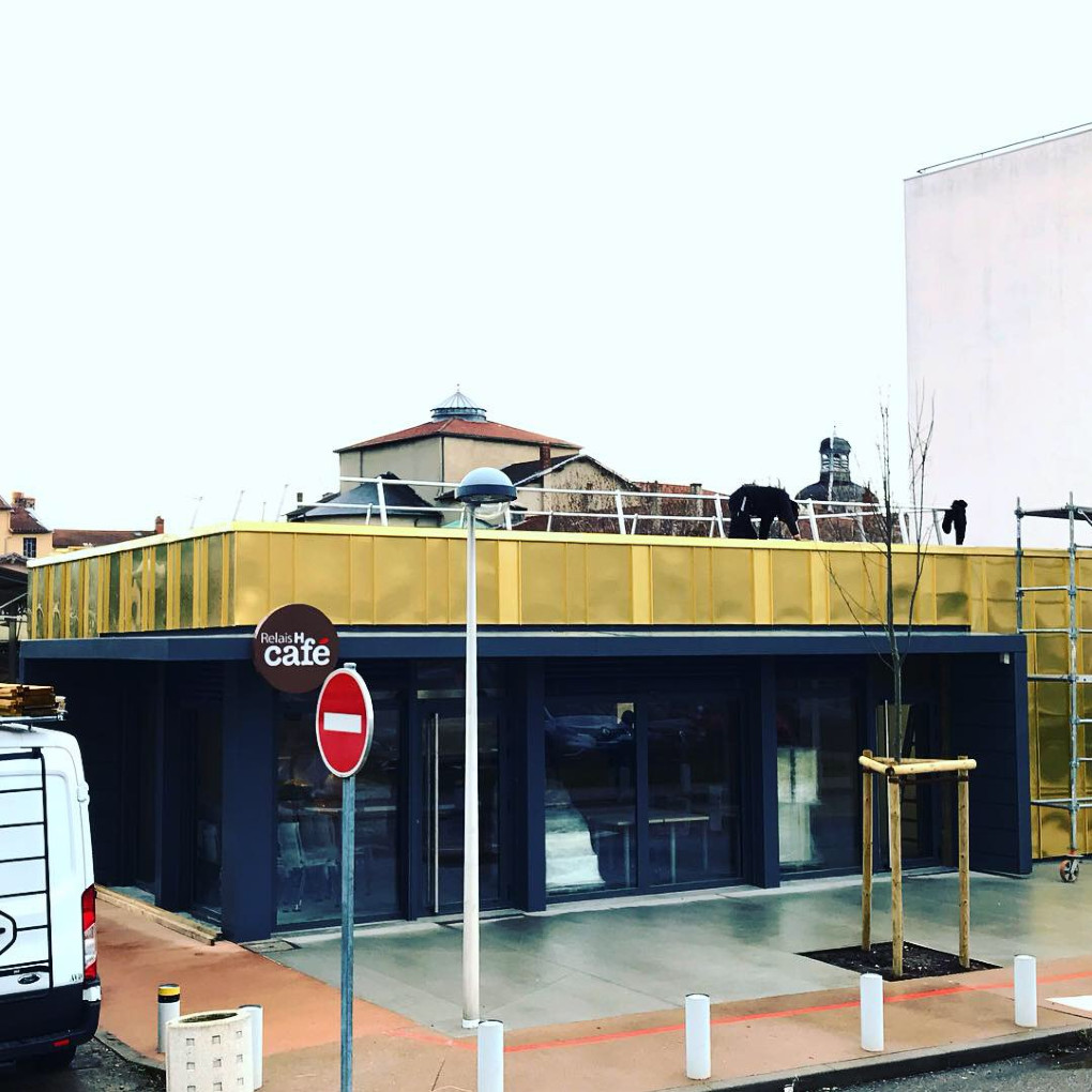 Bardage en cuivre tecugold