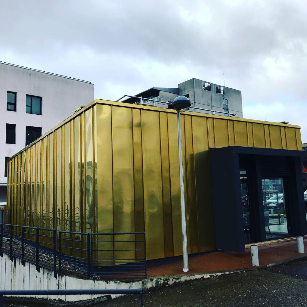 Bardage en cuivre tecugold