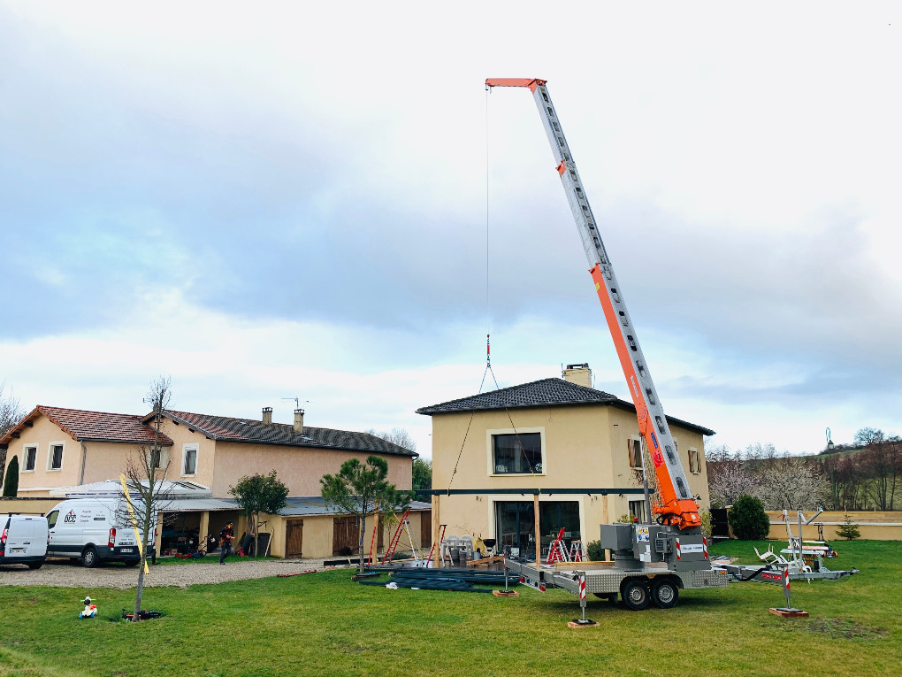 Création d'une pergola bois/métal