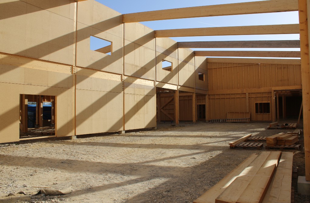 Levage et montage structure bois